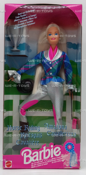 Barbie Horse Riding Doll Blonde In Horse Riding Fashion 1994 Mattel #12456 New
