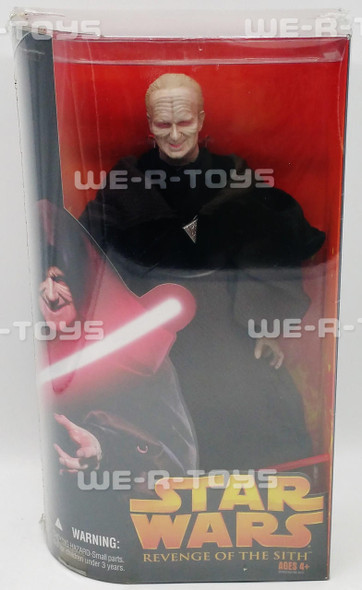 Star Wars Revenge of the Sith Darth Sidious 12 Inch Action Figure Hasbro USED