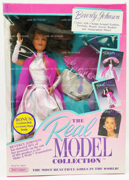 Matchbox The Real Model Collection Beverly Johnson Doll 1989 Matchbox No 54613 NRFB