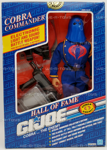 GI Joe Hall Of Fame Cobra Commander 12" Action Figure Hasbro 1991 No 6827 NRFB
