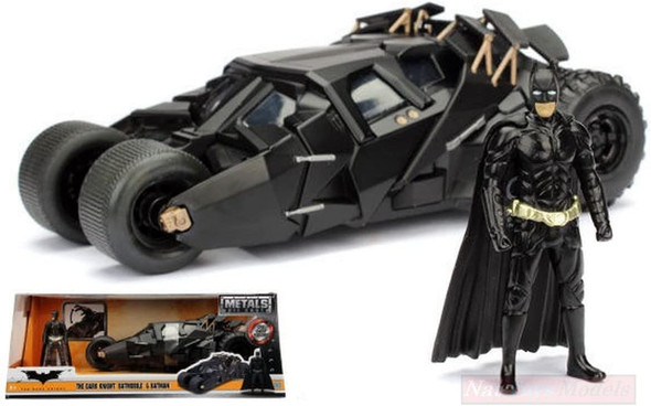 The Dark Knight Die-Cast Batmobile and Mini Batman Figure Jada Toys 98261