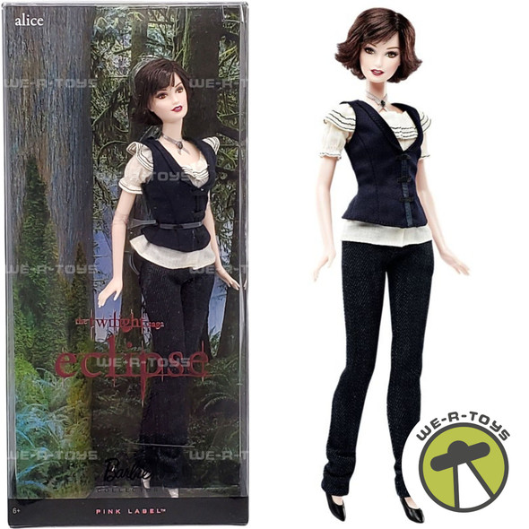 The Twilight Saga Eclipse Alice Barbie Doll Pink Label 2010 Mattel R4548