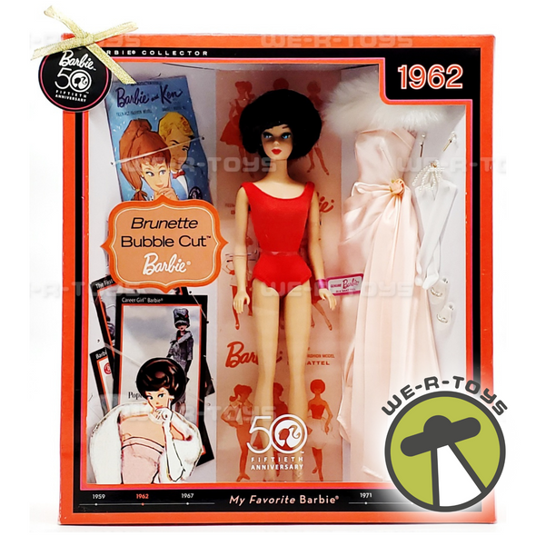 My Favorite Barbie 1962 Brunette Bubble Cut Doll Reproduction 2008 Mattel N4975