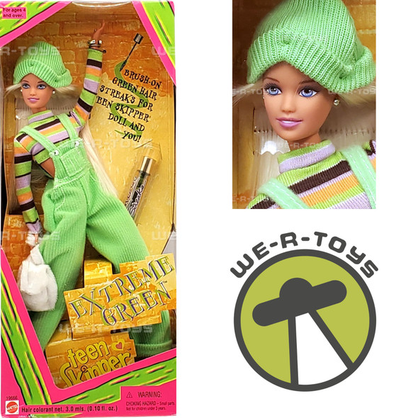 Extreme Green Teen Skipper Doll Barbie 1997 Mattel 19666