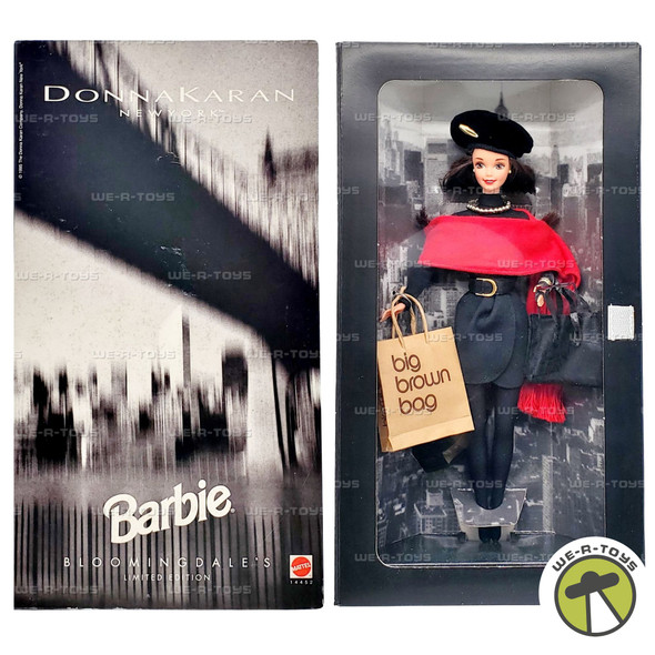 Donna Karan Brunette Barbie Doll New York Bloomingdale's 1995 Mattel 14452