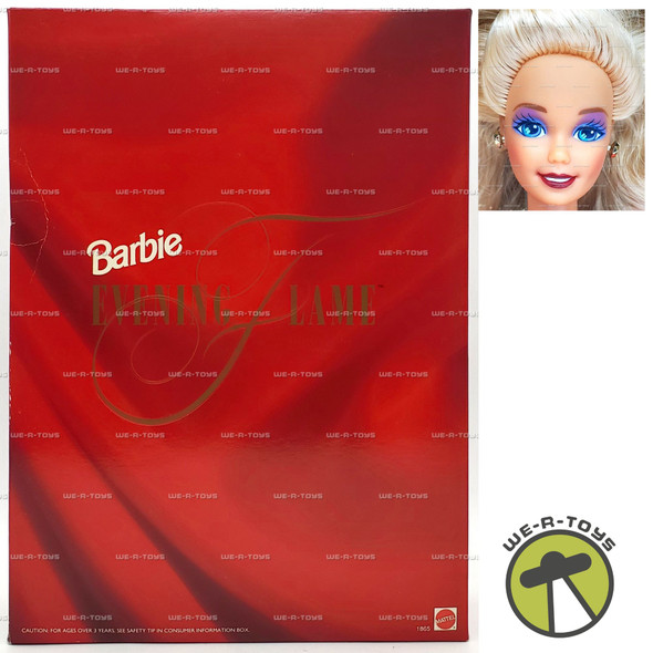 Barbie Evening Flame Doll Blonde Red Dress Mattel 1991 No. 1865