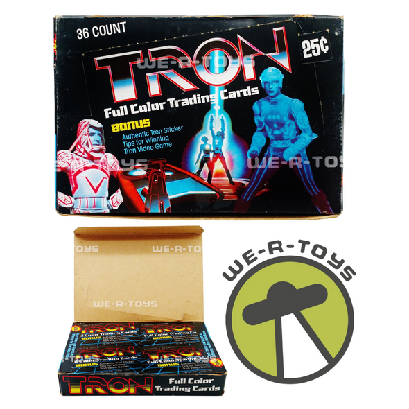 Disney's Tron Full Color Trading Cards With Stickers Box of 36 Donruss 1981 NEW