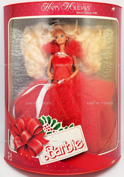 Barbie Happy Holidays Doll Special Edition 1988 Mattel No. 1703