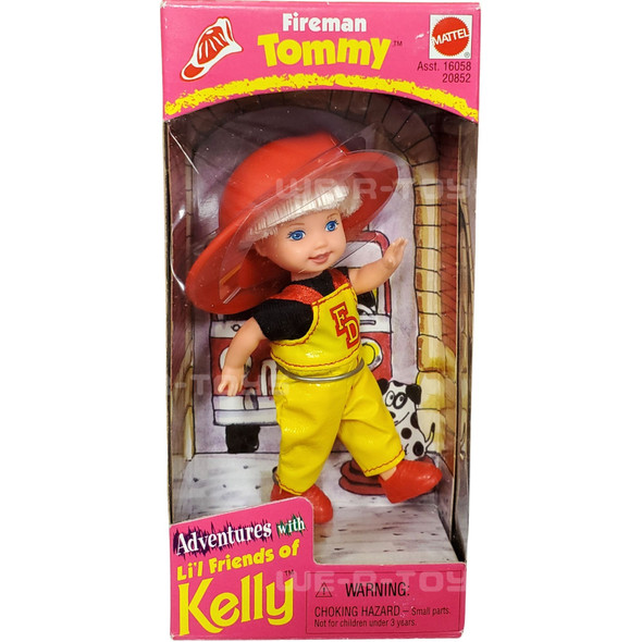 Barbie Adventures with Li'l Friends of Kelly Fireman Tommy Doll Mattel 1998