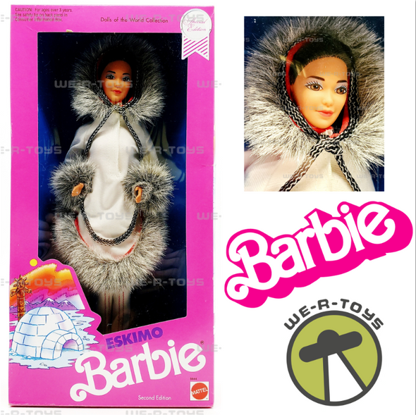 Eskimo Barbie Dolls of the World Second Edition 1990 Mattel 9844