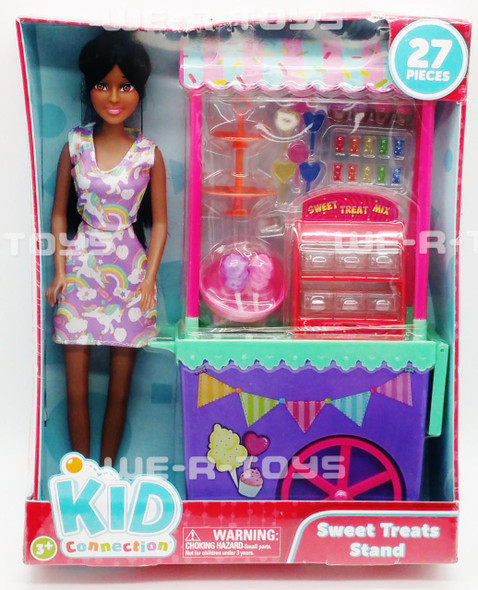Kid Connection Sweet Treats Stand Doll Set African American Walmart 2020 NRFB