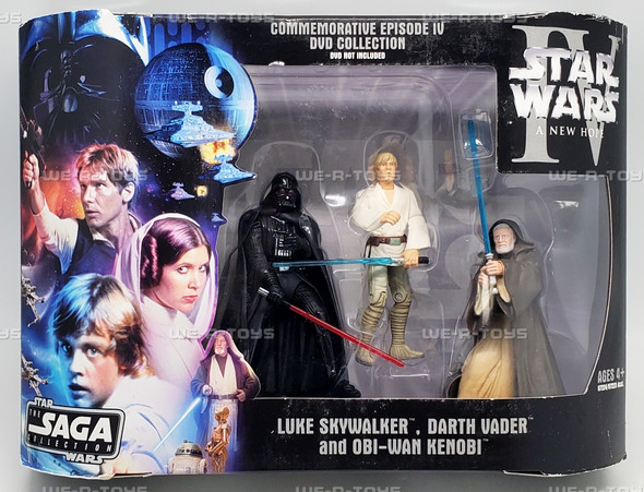 Star Wars Episode IV Commemorative DVD Collection Figures Pack Hasbro 2006 NRFB