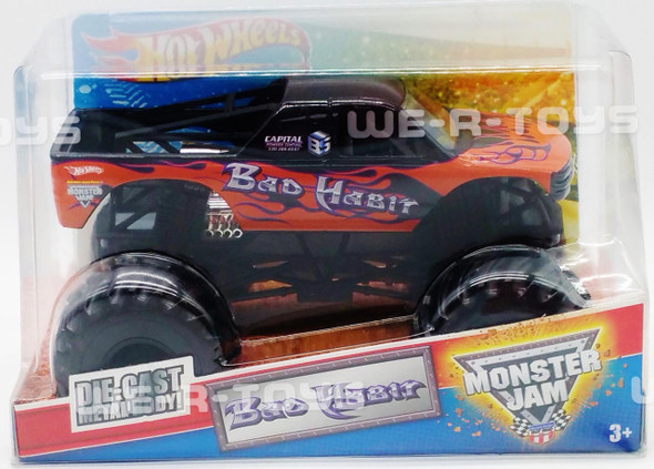 Hot Wheels Monster Jam Bad Habit Monster Truck Mattel 2011 No T8523 NEW
