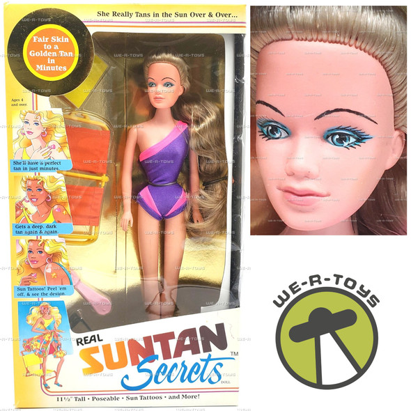 Real Suntan Secrets Sandy Doll In Purple Swimsuit Creata 1988
