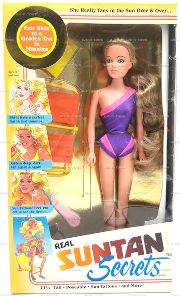 Real Suntan Secrets Sandy Doll In Purple Swimsuit Creata 1988
