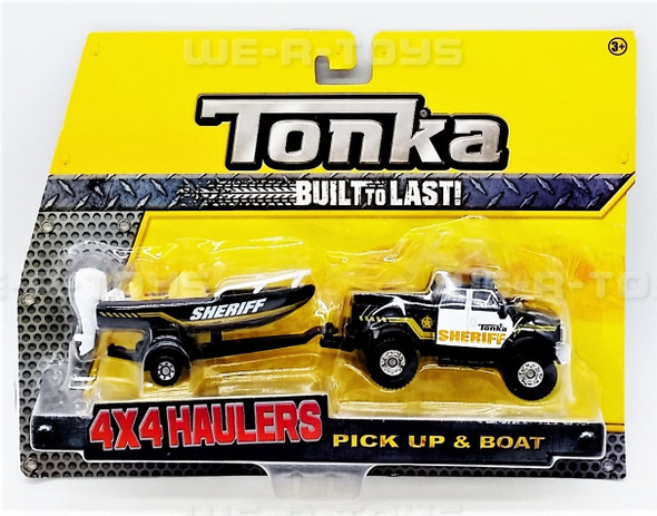 Tonka Built To Last 4x4 Haulers Pick Up and Boat Sheriff 2016 Hasbro NRFP