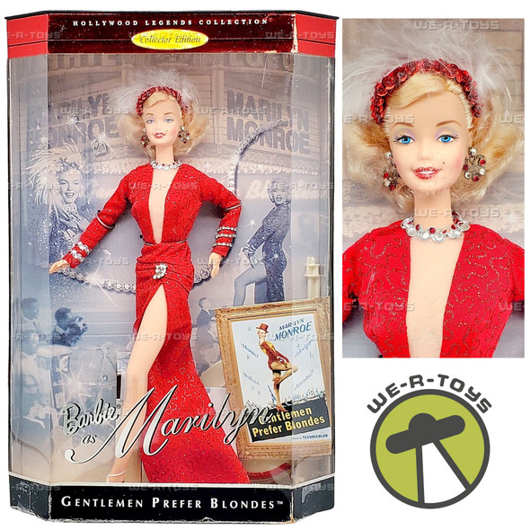 Barbie as Marilyn Monroe Gentlemen Prefer Blondes Doll 1997 Mattel 17452
