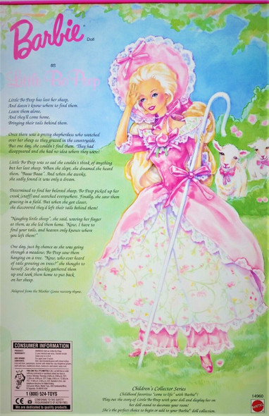 Barbie as Little Bo Peep Children's Collector Series Doll 1995 Mattel 14960