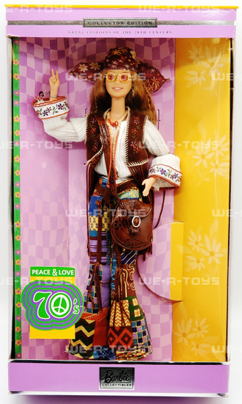Great Fashions of the 20th Century Peace & Love 70's Barbie Doll Mattel 27677