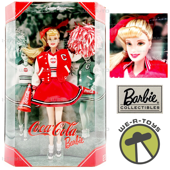Coca Cola Cheerleader Barbie Doll Collector Edition 2000 Mattel No. 28376 NEW Coca Cola Cheerleader Barbie Doll Collector Edition 2000 Mattel No. 28376 NEW