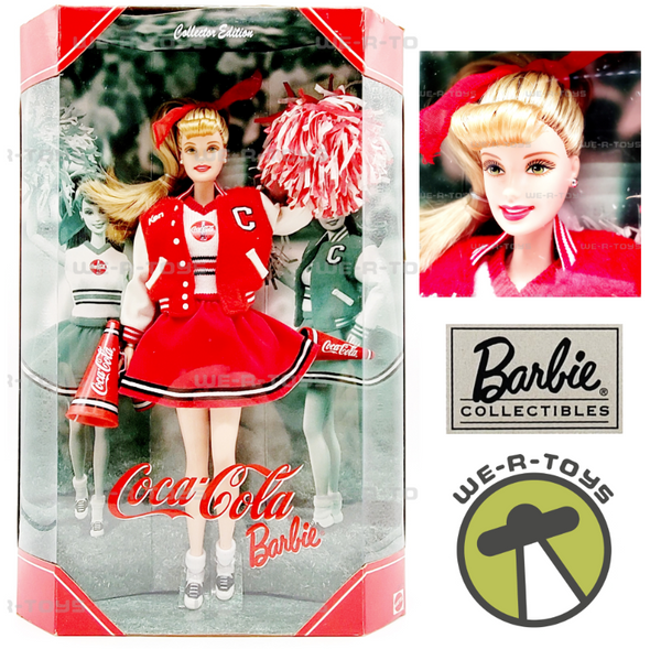 Coca Cola Cheerleader Barbie Doll Collector Edition 2000 Mattel 28376