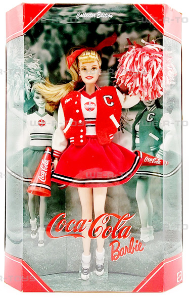 Coca Cola Cheerleader Barbie Doll Collector Edition 2000 Mattel No. 28376 NRFB