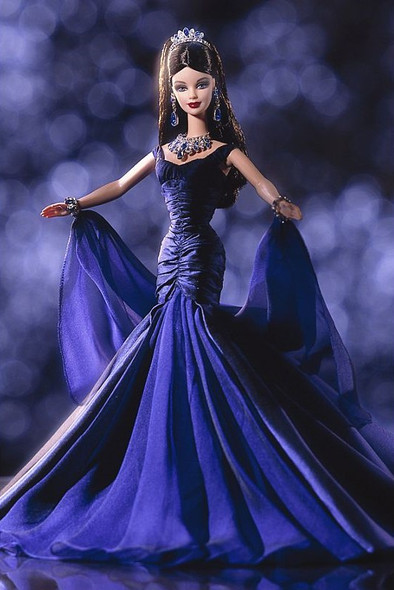 Queen of Sapphires Barbie Doll Royal Jewels Collection 2000 Mattel 26926