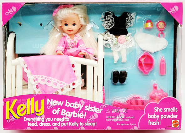 Bedtime Kelly Baby Sister of Barbie Doll 1994 Mattel 12489