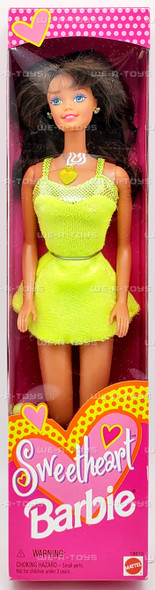 Sweetheart Barbie Doll Brunette in Yellow Dress 1997 Mattel 18610