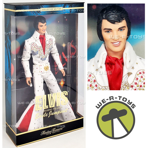 Timeless Treasures Elvis Presley White Eagle Jumpsuit Doll 2000 Mattel 28570