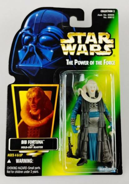 Star Wars Power of the Force Bib Fortuna Action Figure Hologram Card 1996 Kenner