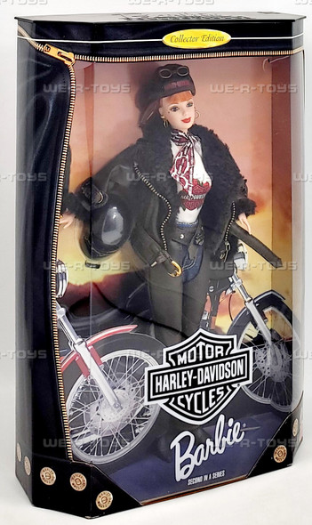 Barbie Collector Edition Harley Davidson Motorcycles Doll Redhead