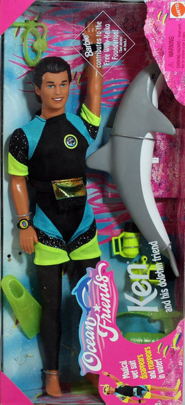 Barbie Ocean Friends Ken and His Dolphin Friend Doll Set 1996 Mattel #15430