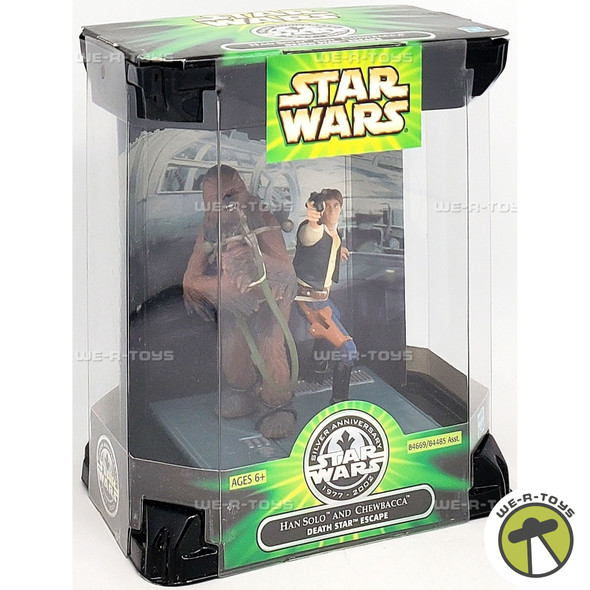 Star Wars 25th Anniversary Han Solo & Chewbacca Death Star Escape Action Figures