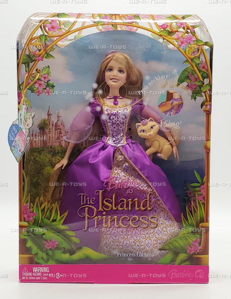 Barbie as The Island Princess Luciana Doll with Cat 2007 Mattel K8105
