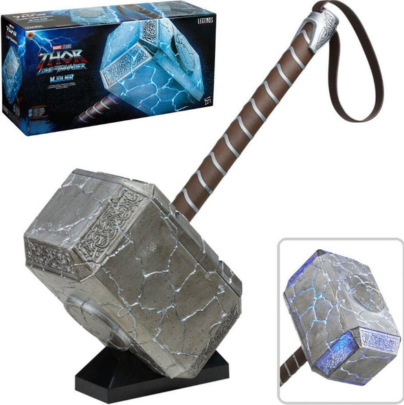 Marvel Thor Love and Thunder Mjolnir Electronic Hammer Prop Replica by Hasbro