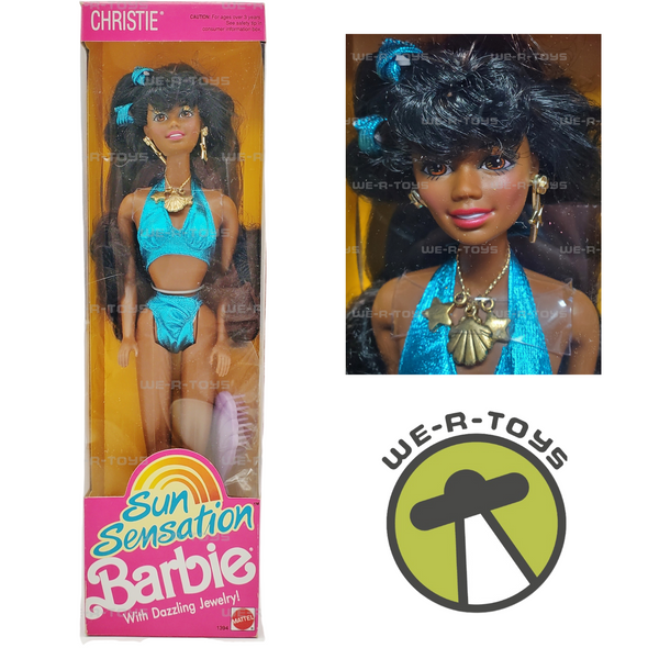 Barbie Sun Sensation Christie Doll African American 1991 Mattel #1394 NRFB