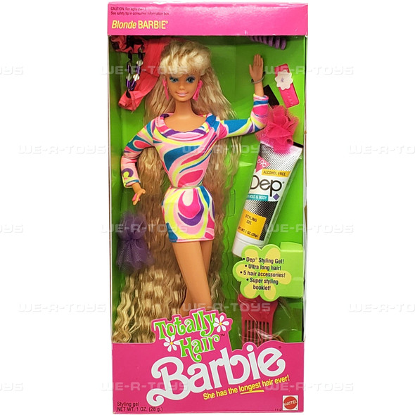 Totally Hair Barbie Doll Blonde She Has the Longest Hair Ever 1991 Mattel 1112