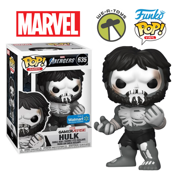 Funko Pop! Games 635 Marvel Gamerverse Avengers Skeleton Hulk Bobble-Head 2020