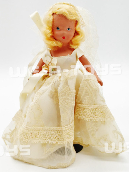 Nancy Ann Vintage 1940s Family Series Bride Bisque 7 Doll #286 USED