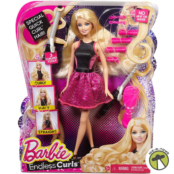 Barbie Endless Curls Barbie Doll 2013 Mattel BMC01
