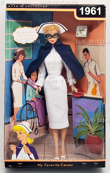 Barbie My Favorite Career Registered Nurse Doll Reproduction 1961 Mattel NRFB