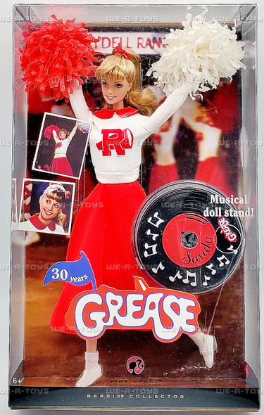 Grease Girl Sandy Cheerleader Barbie Doll 30 Year Anniversary Pink Label M0683