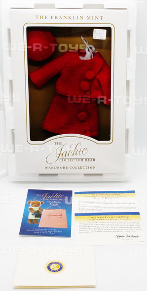 Franklin Mint The Jackie Bear Wardrobe Canadian Mountie Red Suit Ensemble Fashion NEW