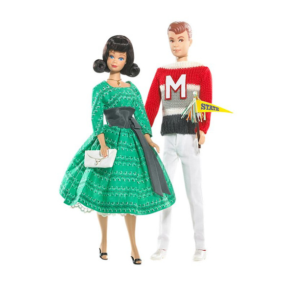 Barbie Campus Sweet Shop Midge and Allan Doll Giftset Gold Label 2008 Mattel NEW