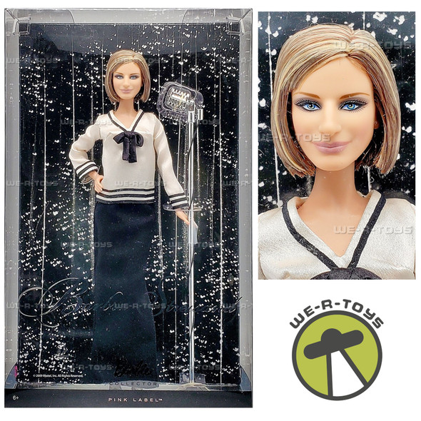 Barbra Streisand Barbie Doll Pink Label Pop Culture Collection Mattel N6574