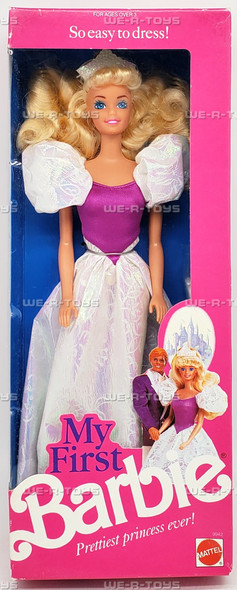 My First Barbie Doll Prettiest Princess Ever Blonde 1989 Mattel No. 9942