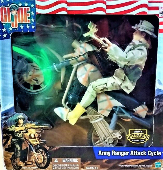 GI Joe Army Ranger Attack Cycle Army Rangers Collection 2002 Hasbro 81825