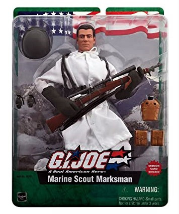 G.I. Joe A Real American Hero Marine Scout Marksman 12" Action Figure Hasbro