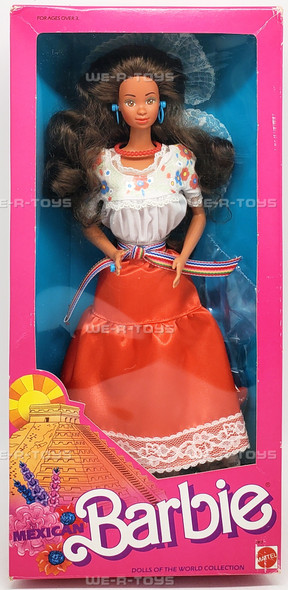 Mexican Barbie Dolls of the World Collection In Fashion 1988 Mattel No. 1917